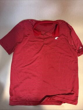 Alabama Crimson Tide Striped Performance Golf Polo Shirt